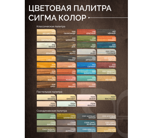 МАСЛО С ТВЕРДЫМ ВОСКОМ «СИГМА-ДЕКОР ПРЕМИУМ»