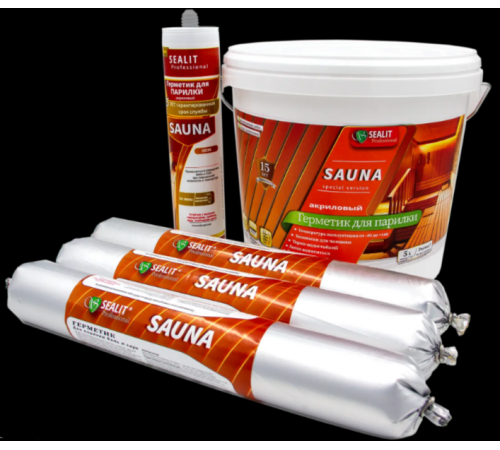 ГЕРМЕТИК - Sealit SAUNA для бань и саун 5 л
